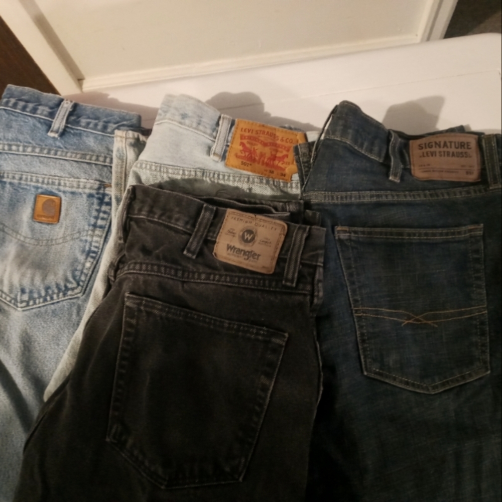 Men's jeans Carhartt, Levi's, wranglers